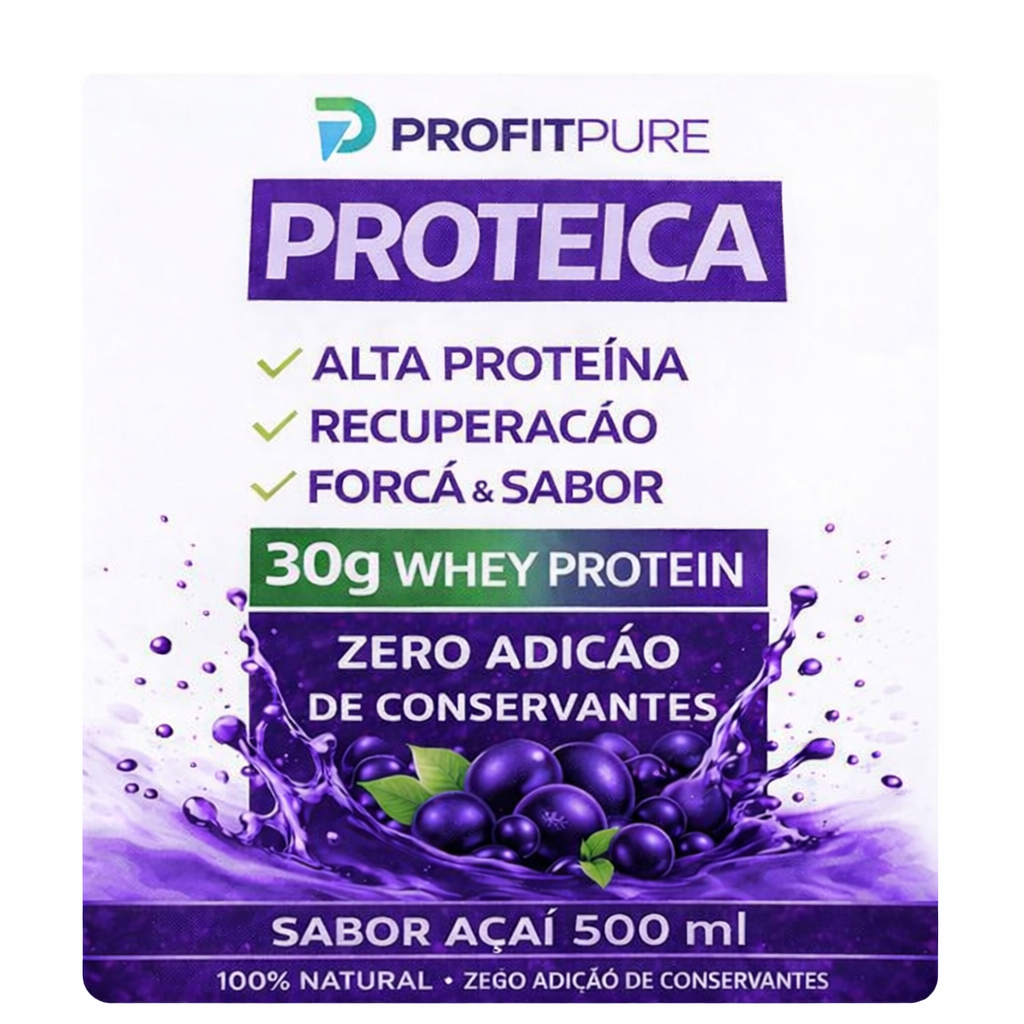 PROFITPURE PROTEICA — Sabor Açaí 500ml